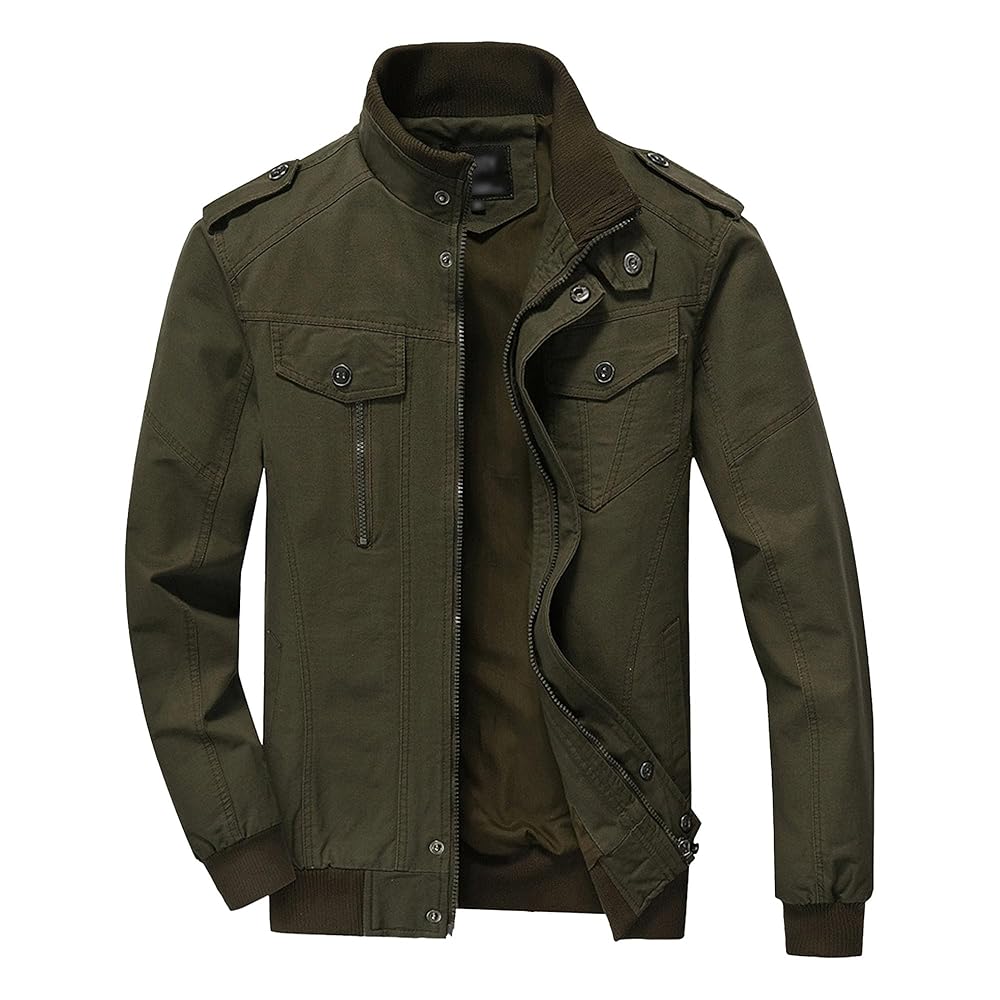 JEShifangjiusu Men'S Jacket Winter Cotton Military Jacket